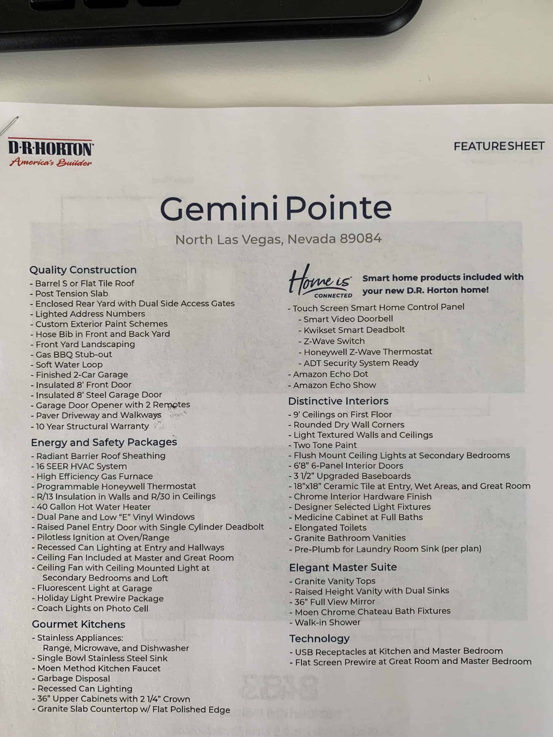 Gemini Pointe Features